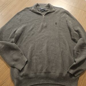 Polo by Ralph Lauren Men's Gray Half-Zip Sweater